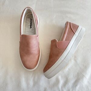 Pink Slip-On Casual Sneakers